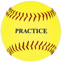 MacGregor®11 in. Yellow Practice Softballs (Dozen)
