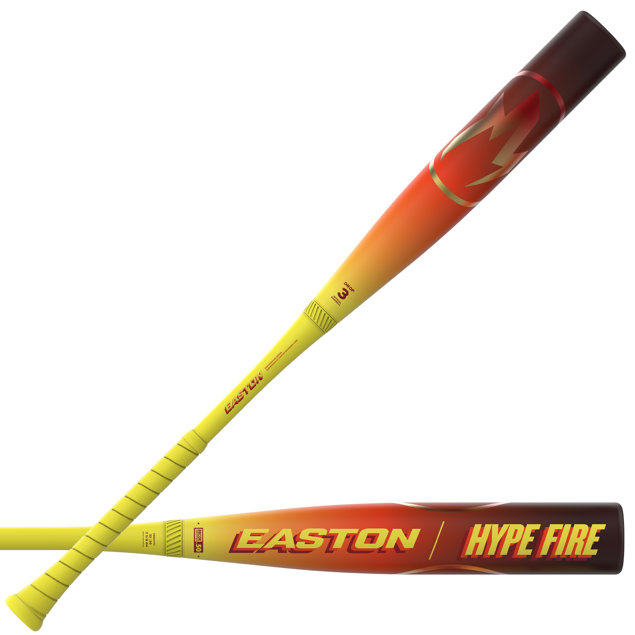 Easton 2026 Hype Fire 2-Piece Composite -3 BBCOR 2-5/8" Barrel Baseball Bat - Image 3