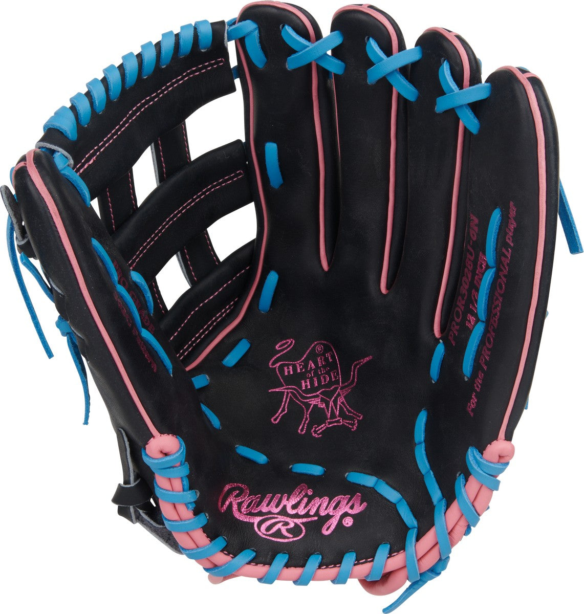 Rawlings Heart of the Hide PROR3028U-6N Contour Fit Model 12.5" Baseball Outfield Glove - Image 2