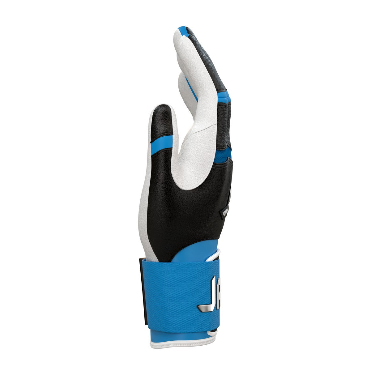 Jax Blue Raspberry Blast Right Handed Swing Strap Cuff Adult Batting Gloves - Image 3