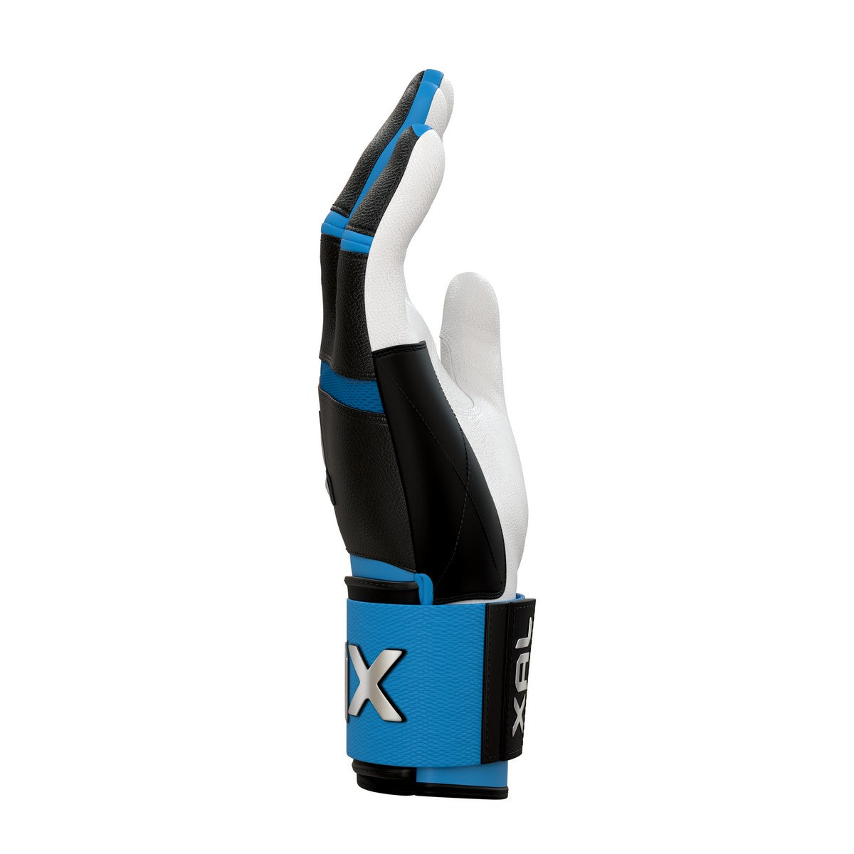 Jax Blue Raspberry Blast Right Handed Swing Strap Cuff Adult Batting Gloves - Image 4