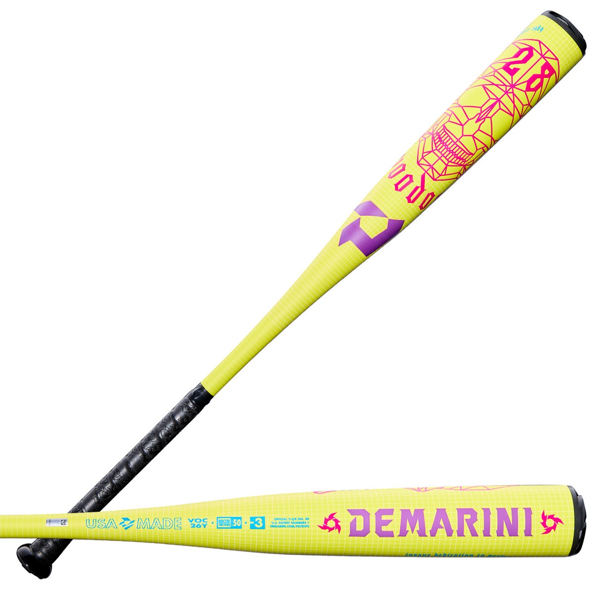 DeMarini 2026 Voodoo One Limited Edition V2 1-Piece -3 BBCOR Baseball Bat - Image 2