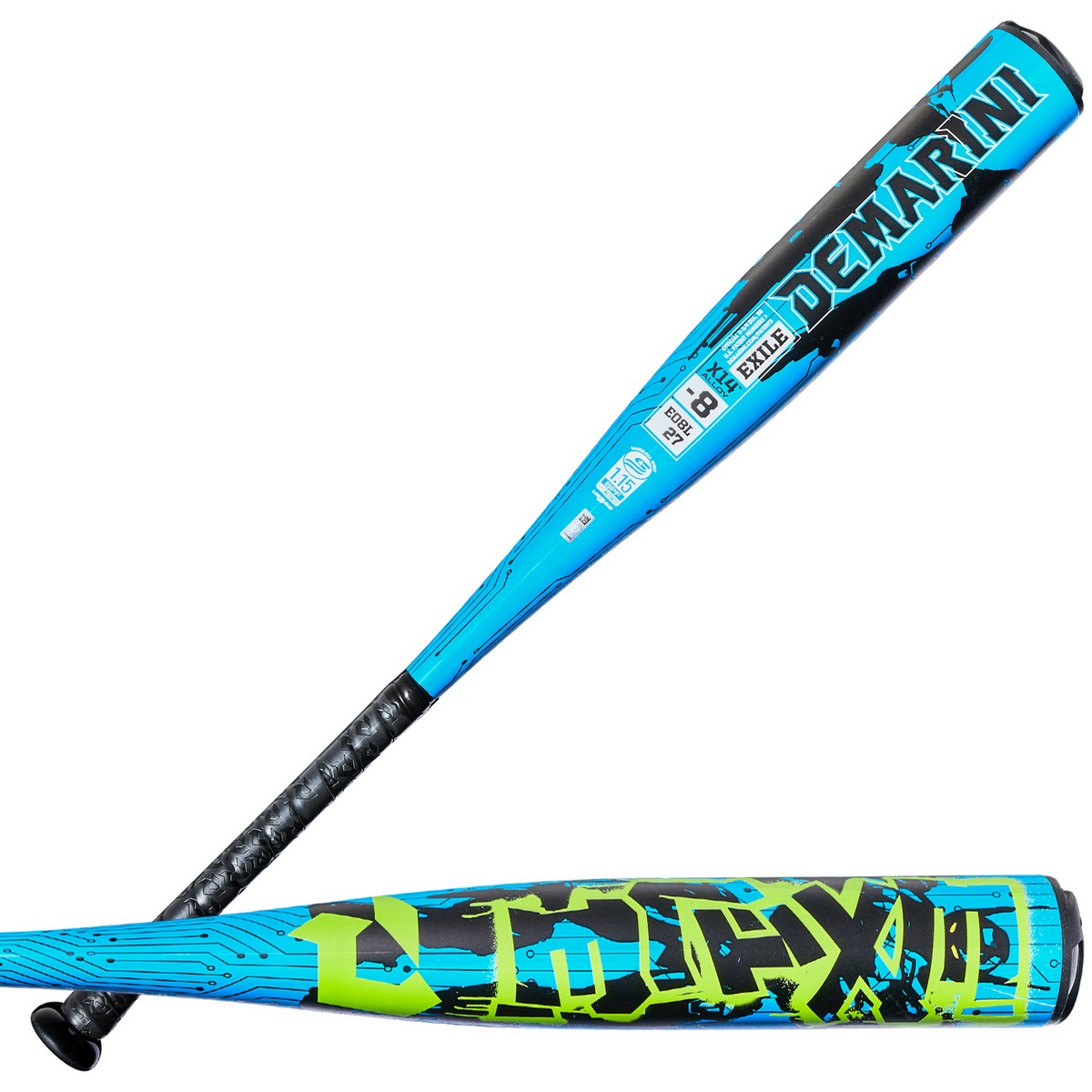 DeMarini 2027 Exile -8 USSSA 1-Piece Alloy Baseball Bat - Image 2
