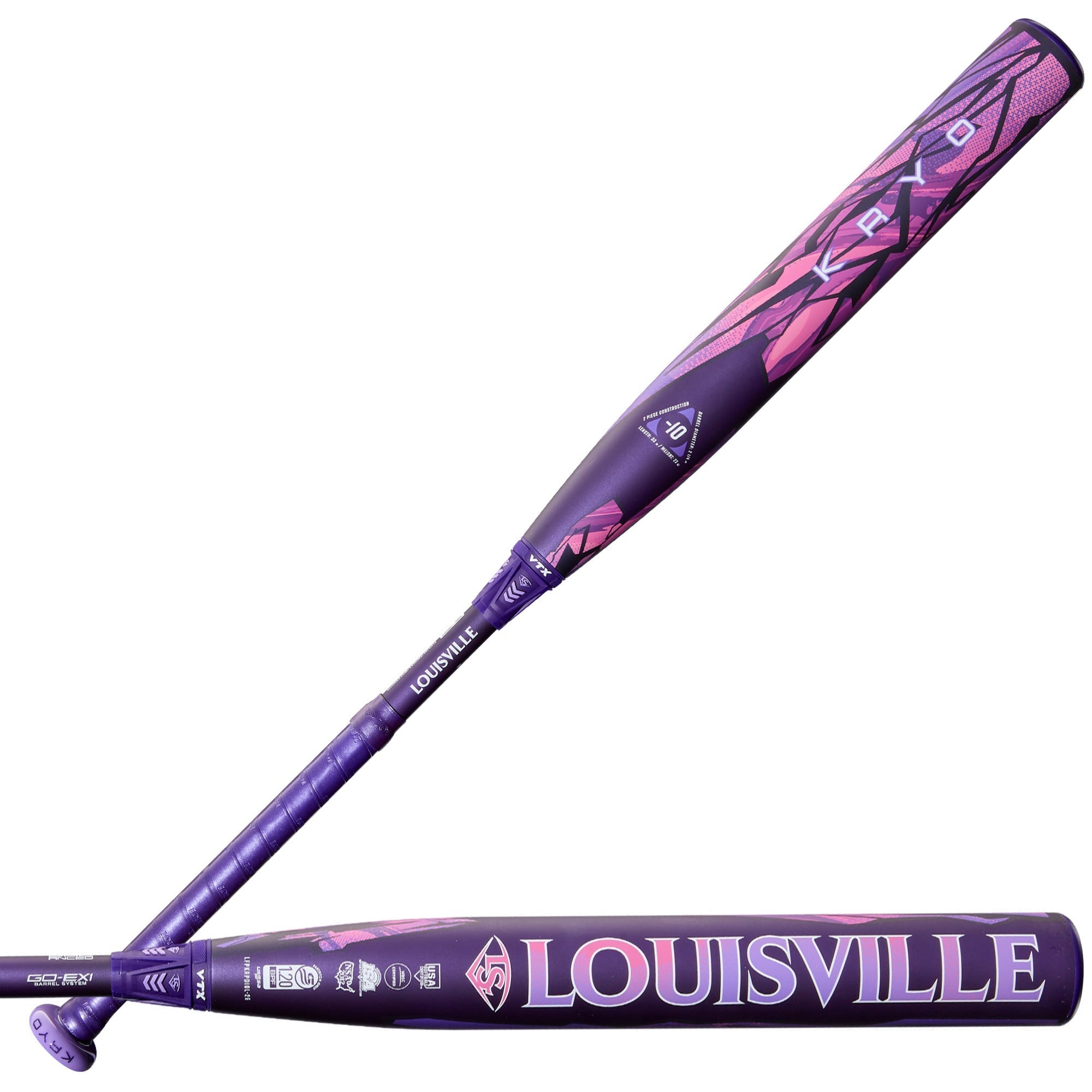 Louisville Slugger 2026 Kryo Limited Edition Thundernight 2-Piece -10 Fastpitch Softball Bat - Image 4