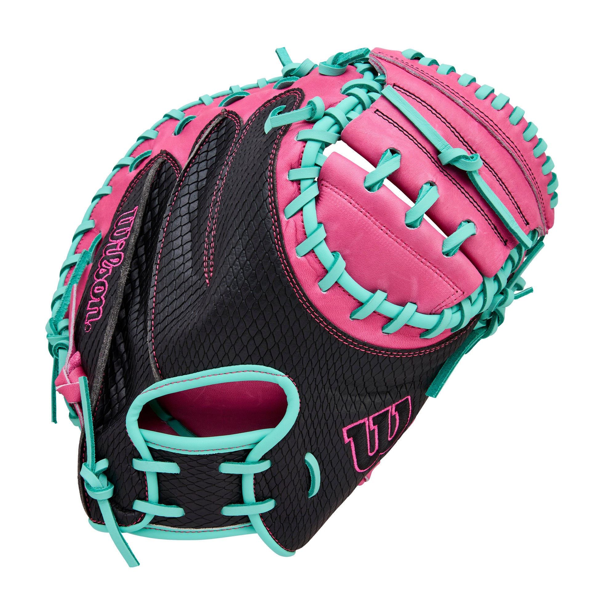 Wilson A1000 CM33 Model 33" Baseball Catcher's Mitt with SuperSnakeSkin - Image 2