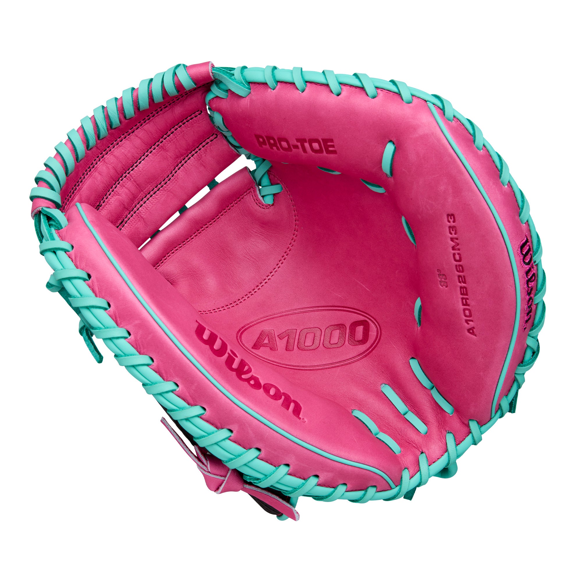 Wilson A1000 CM33 Model 33" Baseball Catcher's Mitt with SuperSnakeSkin - Image 3