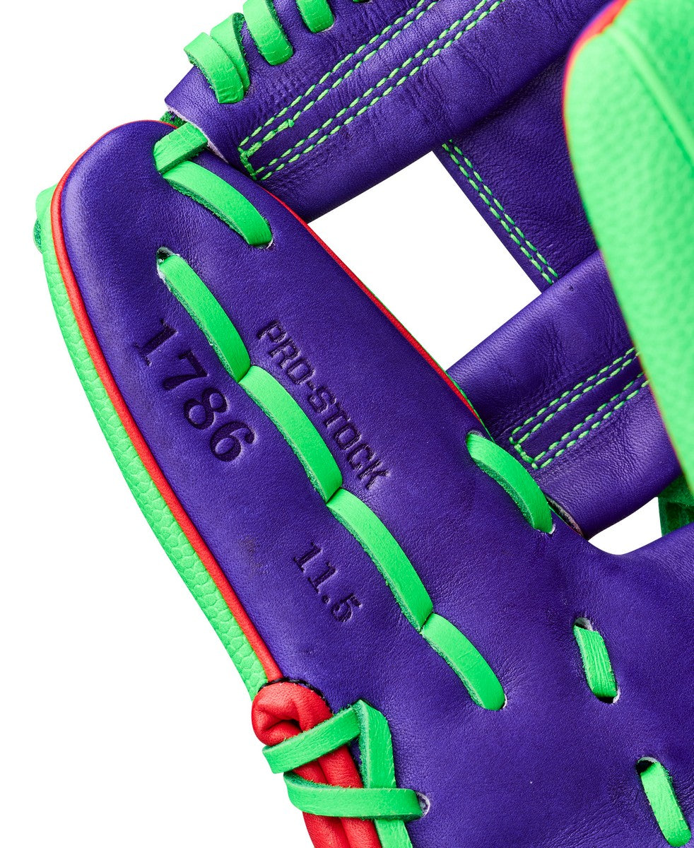 Wilson Limited Edition Big League Chew Swingin' Sour Apple 1786 A2000 11.5" Baseball Glove - Image 8