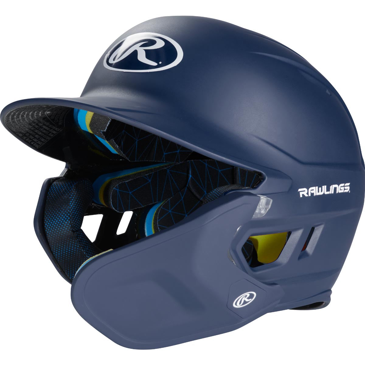 Rawlings Junior One Tone MACH Adjust Right Hand Batter Helmet with Adjustable Faceguard One - Image 3