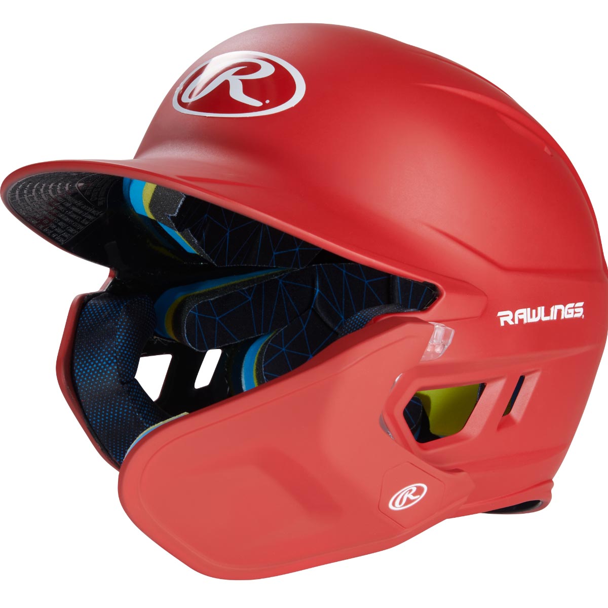 Rawlings Junior One Tone MACH Adjust Right Hand Batter Helmet with Adjustable Faceguard One - Image 5