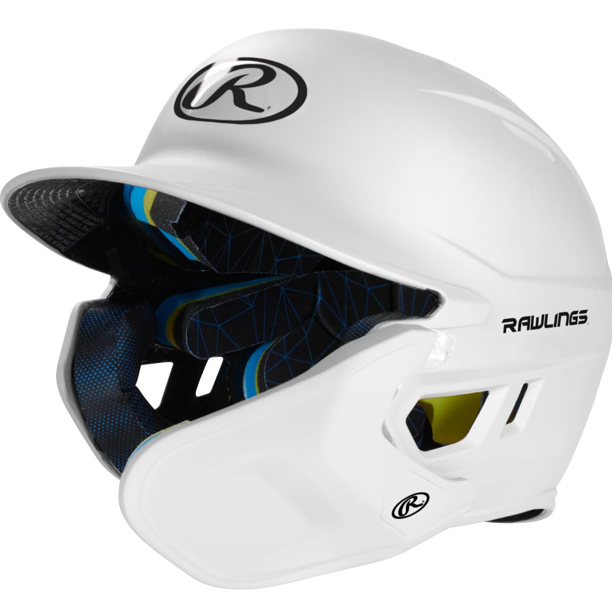 Rawlings Junior One Tone MACH Adjust Left Hand Batter Helmet with Adjustable Faceguard One - Image 5