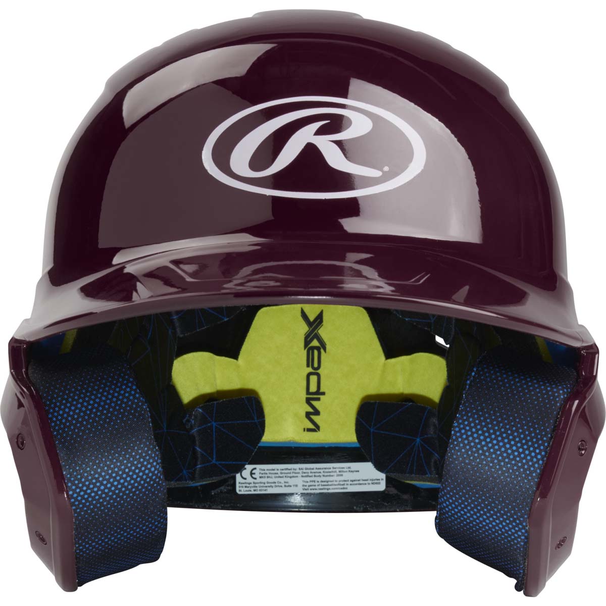 Rawlings MACH Senior Gloss Baseball Batting Helmet - Image 4