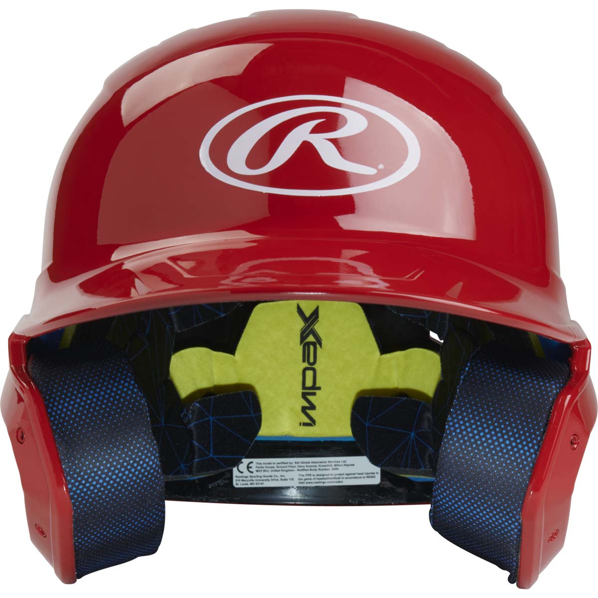 Rawlings MACH Senior Gloss Baseball Batting Helmet - Image 8