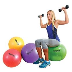 Reactor by Champion Barbell Anti-Burst Fitness Ball (65 cm Yellow)