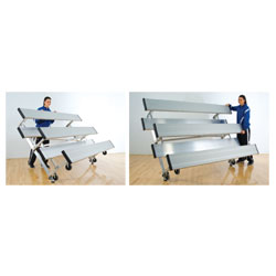 2 Row 8' Tip n' Roll Bleacher (seats 10)